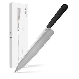 CIVIVI Cibus Chef Knife, 7.87" 14C28N Blade Razor Sharp Kitchen Knife with Ergonomic G10 Handle for Home Cooking Cutting, Ideal Gift for Chefs & Family C23048-1, Black