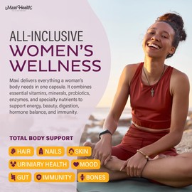 Womens Multivitamin – Methylated Multivitamin for Women with 23 Key Vitamins C, D, B6, B12, Calcium, Probiotics, Biotin & More – Energy, Skin, Nails & Gut Health Support – Kosher (60 Capsules)