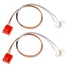 2PCS Probe Square Connector Temperature Overheat Sensor Air Heater Parking