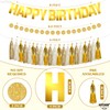 Happy Brithday Gold Confetti and Balloons