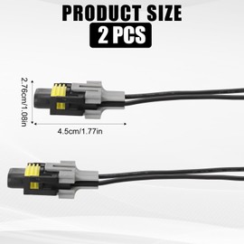 2pcs Fog Light Harness Connector with Wire, Nylon Automotive Headlight Wire H8/ H9/ H11 Fog Light Harness Connector Automotive Accessories Replacement