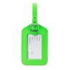 Lewis N Clark ID20GRNHT Rectangular Neon Luggage Tag - Green