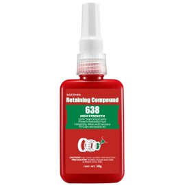 ESKONKE Retaining Compound Green 638 Sleeve Retainer High Strength Cylindrical Metal Components Assemblies Locking and Sealing Anaerobic Glue 1.69 Oz/50 ml