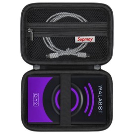 Supmay Hard Carrying Case for WALABOT DIY 2 - Advanced Stud Finder and Wall Scanner, Travel Storage Holder with Zipper Mesh Bag for Charging Cable and Other Accessories, Black