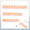 LBPEPAMZ 30Pcs Summer Press on Nails Short Almond Fake Nails