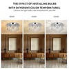 TISLYCO Modern Raindrop Crystal Chandelier, 3 Lights Flush Mount Ceiling