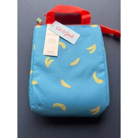 Cat & Jack Blue Bananas Lunch Bag Insulated Liner BPA Free * NEW