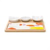 Quid Kaleido Bamboo Ceramic Snack Board, 23 x 19.5 x