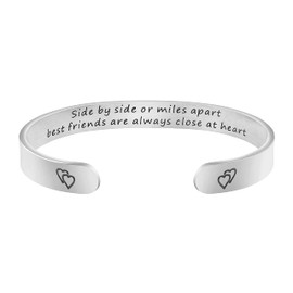 JoycuFF Friendship Bracelets for Women Gifts for Friends BFF Birthday Christmas Graduation Jewelry with Encouragement Saying Best Friends Sisters