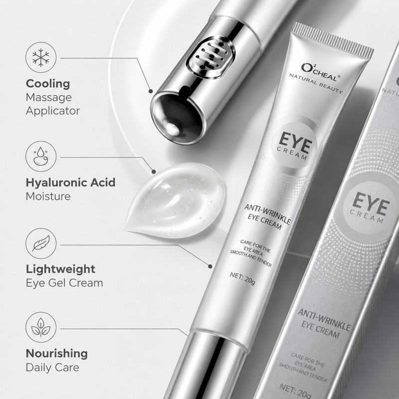 Electric Massage Eye Cream for Dark Circles – Hyaluronic Acid
