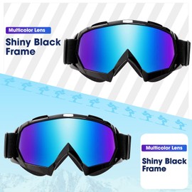EasYoung Adult Ski Goggles, 2-Pack Snowboard Goggles for Youth, Teens, Men & Women, Wide View Snowmobile Goggles