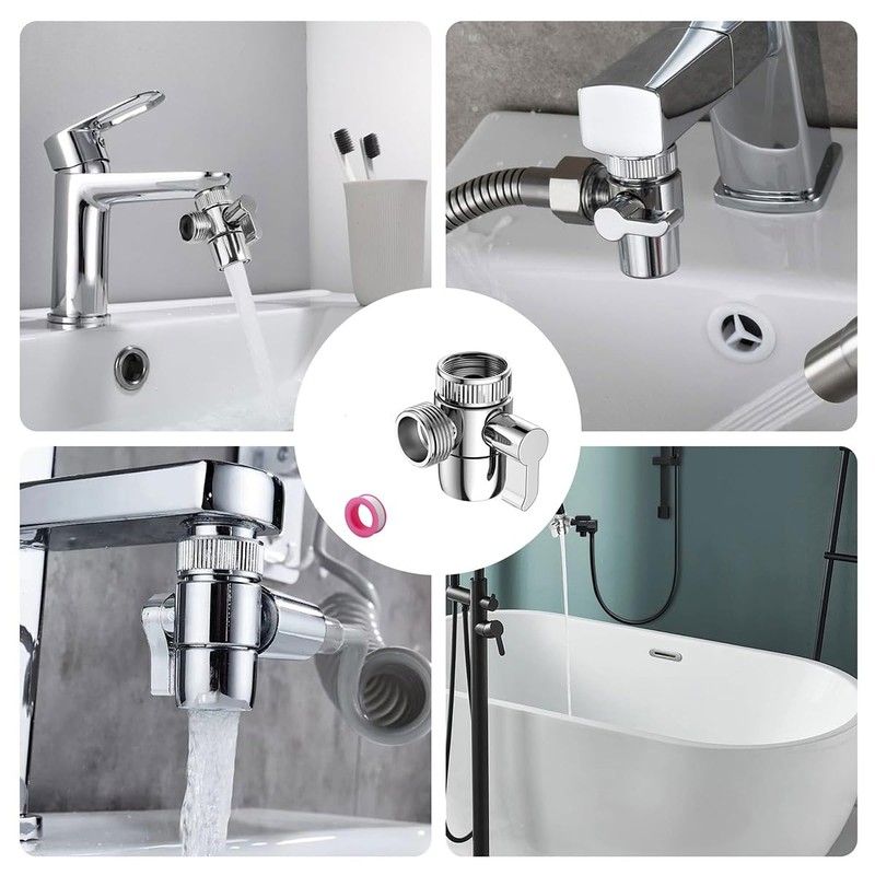 Laroal Three-Way Diverter Valve Tap Connector Suitable for M22 M24