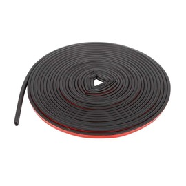 Edinstry Universal Car B Shape Rubber Weather Waterproof Strip Seal Edge Protector Trim 10m 5x13mm