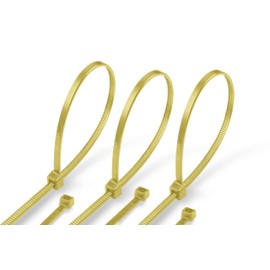 ERKO Kabelbinder bambus beige 200 x 3,6 mm 100 Stück Natur, für Haus, Büro,Garten und Werkstatt, Kabelmanagement, für Innen und Außen, Kurz