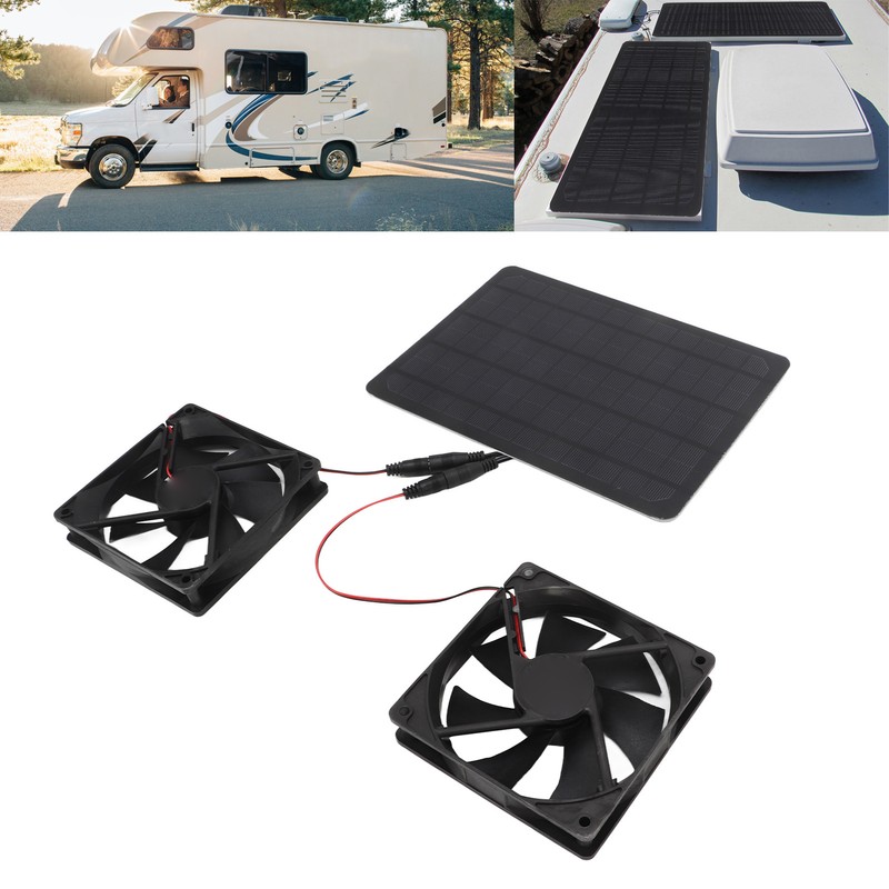 Solar Panel Fan Kit 12V 10W Portable Universal Energy Saving