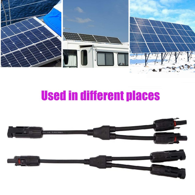 Intckwan Solar Panel Y Plug, Ip67, F/M/M and M/F/F, Solar