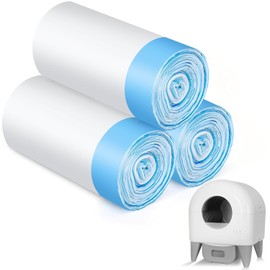 60 Pack Cat Litter Liners with Drawstring, Heavy-Duty for M4 Self-Cleaning Automatic Litter Box