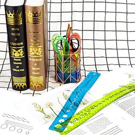 KINBOM 4 Piezas Colores Regla Flexible, Reglas de Plstico Blando Juego de Regla Transparente para Clase Adecuada para Taller OficinaEscuela y...      