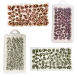 Cayway Static Grass Tuft Static Grass Tuft, Static Grass Tufts, Flower Model Making for Miniature Tabletop Games, Model Railway, Pack of 106
