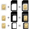 Nano Micro SIM Card Adapter - Standard 4 in 1