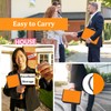 Portable Key Case with Zipper, Portable Key Organizer with Handle,