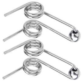 Isslly 2 Pack Double Return Torsion Springs, 0.94 Inch Length Alloy Replacement Accessories for Hair Curling Iron Rod, Hair Curling Accessories for Women, Men Hairstyling