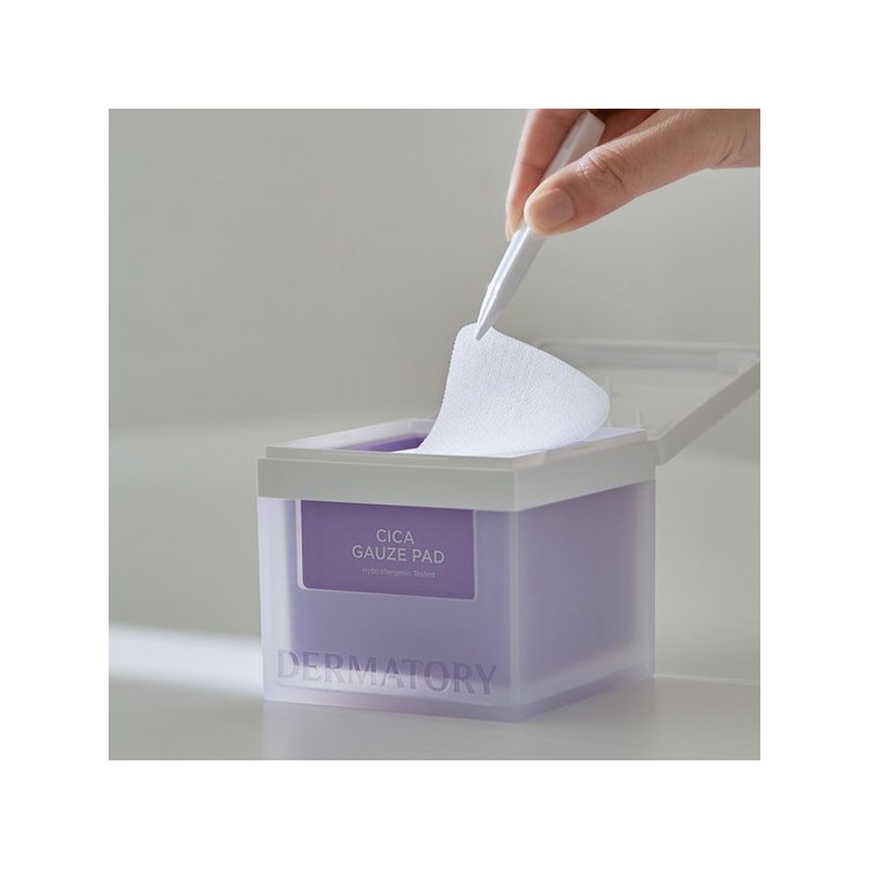 Dermatory 하이포알러제닉 시카 거즈 패드 80매 Hypoallergenic Cica Gauze Pad