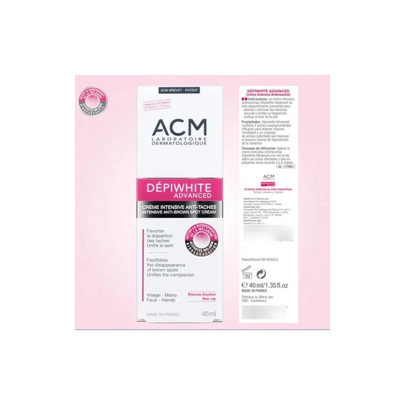 Crema Despígmentante Acm Dépiwhite Elimina Manchas 40 Ml