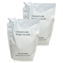Happy Bath Moisture Body Wash Refill Lavender Scent, 2kg, 2 Pieces / 해피바스 모이스처 바디워시 리필 라벤더향, 2kg, 2개