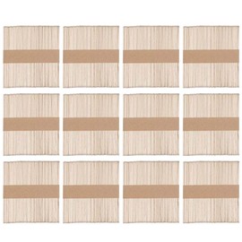 Ideen mit Herz Wooden Sticks | Wooden Spatula | Wooden Ice Sticks | Wooden Spatula | 11.4 cm Long | 1 cm Wide | Ideal for Crafts, Waxing, Make Ice Cream | 600 Pieces (Brown)