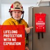 Wamoma Fire Suppression Blanket with Hooks - Waterproof, Oil-Resistant, Fiberglass