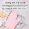 FORBAKE Heat Resistant Oven Mitts, 2-Pack (Individually Wrapped), Quilted Cotton