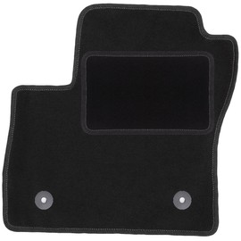 Wielganizator Car Mat - Fits Ford C-MAX MK2 Minivan 2011-2015 - Velour - Car Accessories - Car Floor Mats - Floor Mat Car - 1 Piece - Black