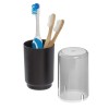 InterDesign iDesign Austin Covered Holder, Holds Regular and Electric Toothbrushes