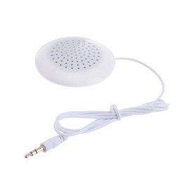 KICHOUSE 3.5mm Mini Pillow Speaker Sleep Pillow Speakers Audio Pillow for Bed Compact Pillow Speakers White Color