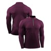 NELEUS Men's Compression Shirts 1/4 Zip Pullover Long Sleeved Running