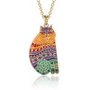 Laurel Burch Rainbow Cat Necklace