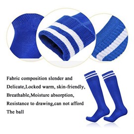 Haploon 2 Pair Soccer Shin Guards and Socks Football Shin Pads Protector Calf Knee Protective Gear for 5-10 Old Kids, Teenagers, Boys, Girls, with 2 Pair Long Sleeve Soccer Socks