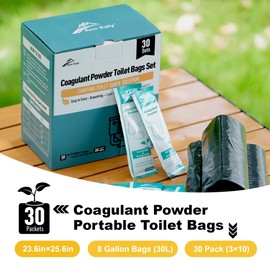 Ann Katy Portable Toilet Bags，Drawstring Camping Toilet Bags Toilet Trash Bags Leak-Proof, Waste Bags for Camping, Hiking, Traveling,Emergency, Outdoor Activities
