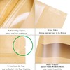 SumDirect 50Pcs 9x14cm Bolsas de Papel Kraft con Cierre, Bolsas