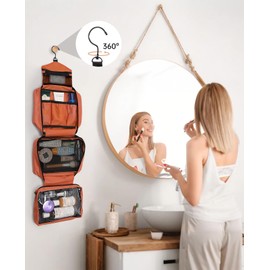 Seaforie Toiletry Bag, orange, Modern