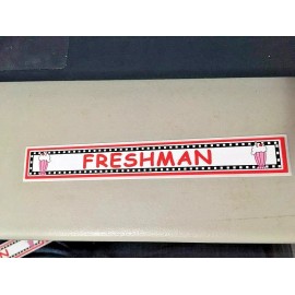 S.R.M. FRESHMAN STICKER School scrapbook crafts 6" x 7/8" peel & stick  Sundae