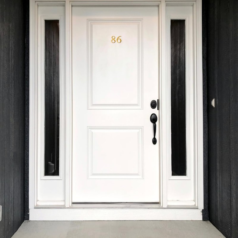 Clio 3-Inch Brass House Numbers For Outside Address Signs For