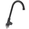 G1/2 Faucet 90 Degree Rotating Single Cold Matte Black Water