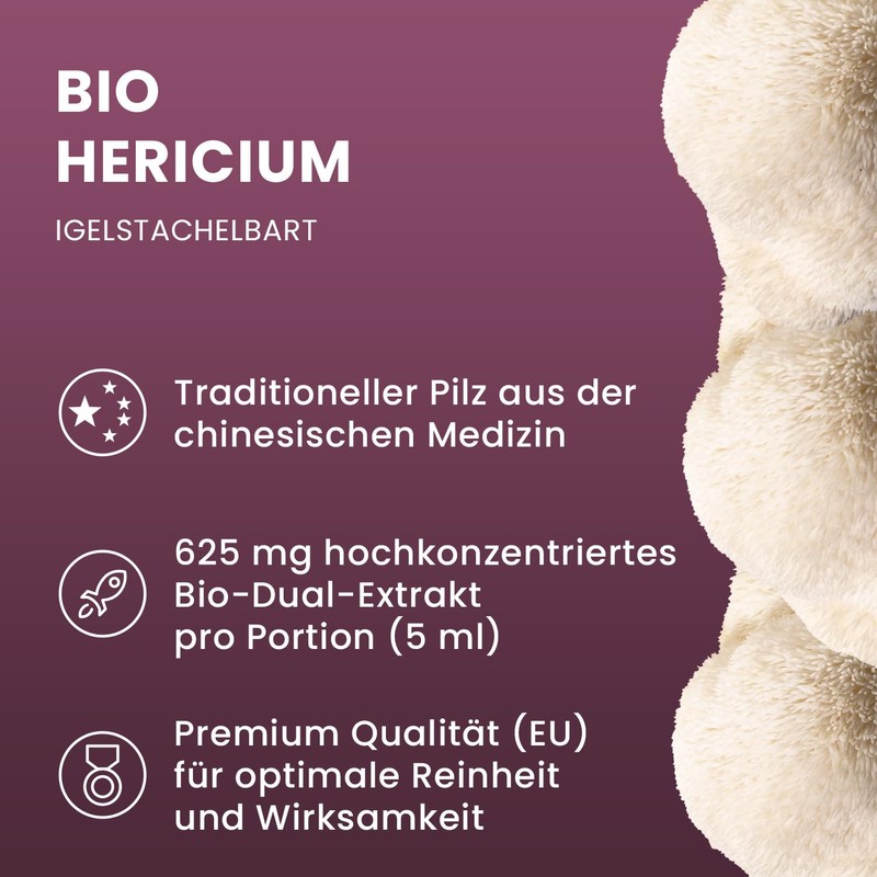 Bio Hericium Liquid Extract Highly Concentrated – Dual Extract on
