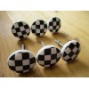 Midwest Craft House 6 Checkered Drawer Pulls Cabinet Knocs Bathroom