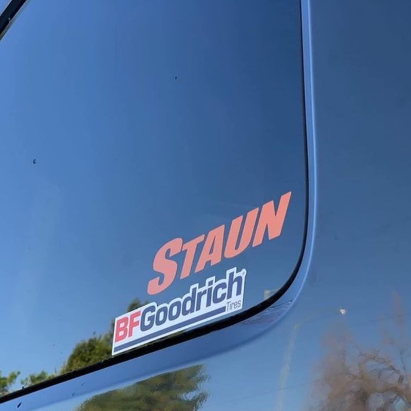 STAUN Staun Tyre Deflators Vinyl Decal (Orange)