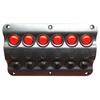 Marine Boat IP65 Switch Panel 6 Gang LED Switches &