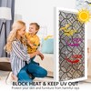 DKTIE Boho Stained Glass Look Window Privacy Film with Installation