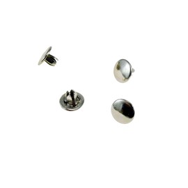 4 Pack Nickel Plated Steel Metal Hole Plugs - 1/8" Round Tube End Cap Plugs